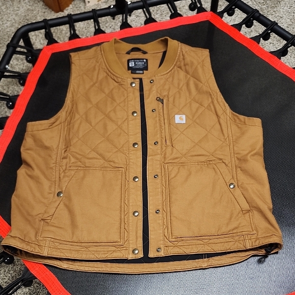Carhartt Jackets & Blazers - Carhartt Womens Tan Quilted Vest Size 2X. #2